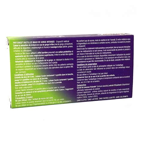 Phytovex Maux De Gorge Intenses Pastilles