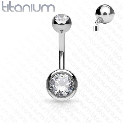 Titanium Internally Threaded Belly Ring Navel Piercing Jewelry And Belly Rings — Belly Bling