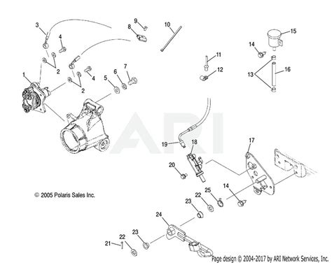 Polaris Rear Brake Line Kit 2003 2010 Sportsman 400 450 500 700 2202660