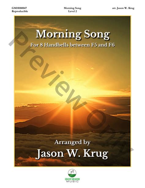 Morning Song Arr Jason W Krug J W Pepper Sheet Music