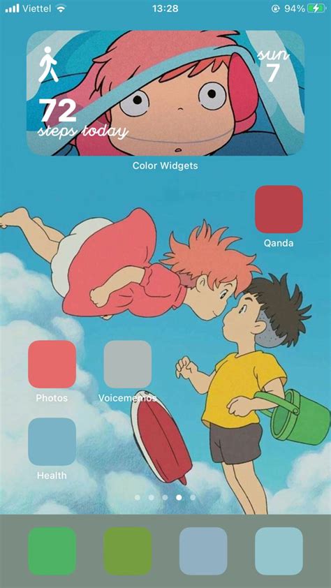 Studio Ghibli Ponyo Aesthetic Widget Ios 14 Wallpaper Themes App