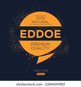 creative eddoe eddoe label vector illustration stock vector royalty
