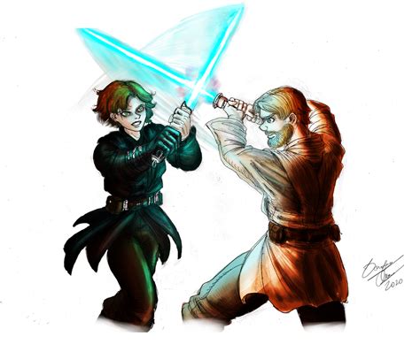 Anakin Vs Obi Wan by Darkdouglas on DeviantArt