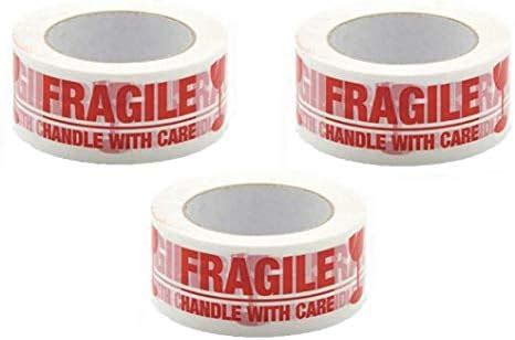 Acrylic Handle With Care Tape Fragile Handle With Care Packing Tape