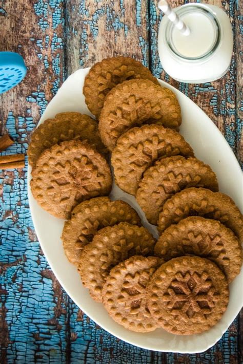 Speculoos Also Known As Speculaas Or Dutch Windmill Cookies Are A