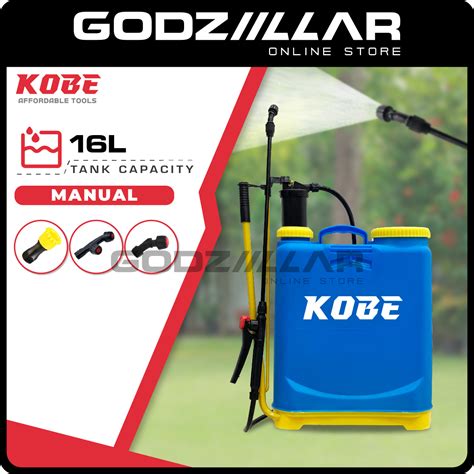 Kobe Knapsack Sprayer Battery Pump Pam Racun Bateri Manual Automatic