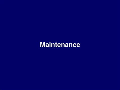 Repair And Maintenance Ppt Download