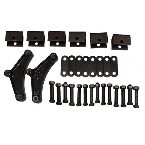 Raparts Trailer Leaf Spring Tall Hangers Kit Double Eye Springs