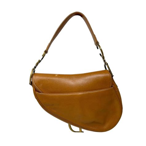 Treasures Of Nyc Dior Brown Leather Saddle Bag