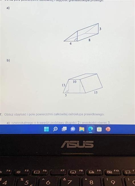 Oblicz Pole Powierzchni Ca Kowitej I Obj To Graniastoslupa Prostego