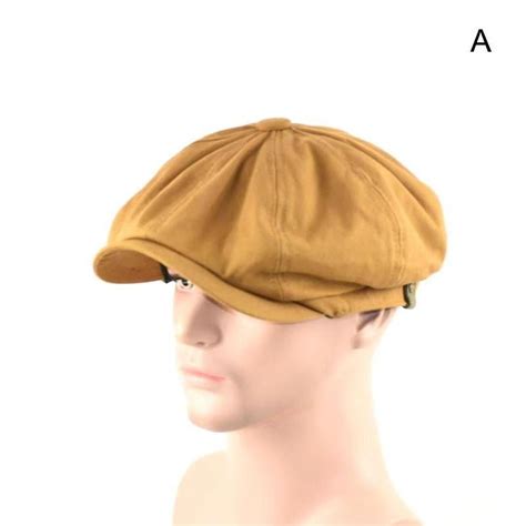 Men Vintage Painter Beret Hats Summer Octagonal Newsboy Cap Hat Ivy