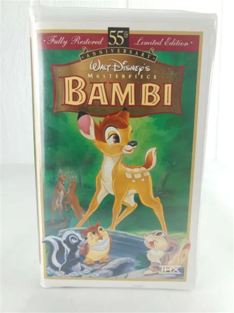 Bambi Vhs Walt Disney S Masterpiece Collection Th Anniversary Limited