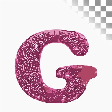 G Dise O De Letras Fuente Elegante Brillo Rosa Alfabeto Vector Premium