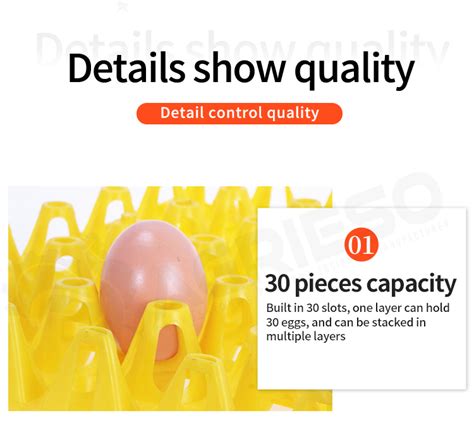 Different Colors Eggs Plastic Tray Transporting Chicken Quail Duck