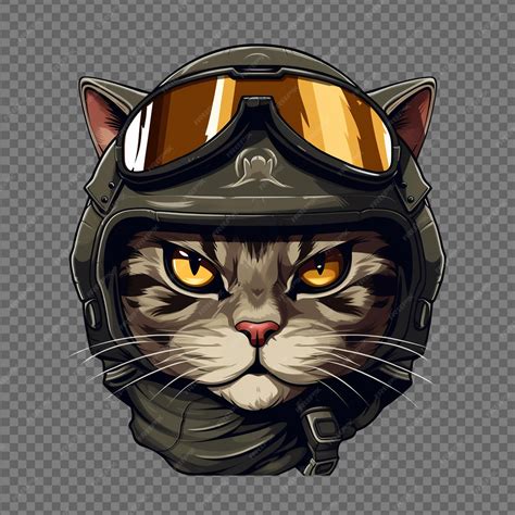 Premium Psd Cat Head Mascot Wearing An Ancient War Helmet