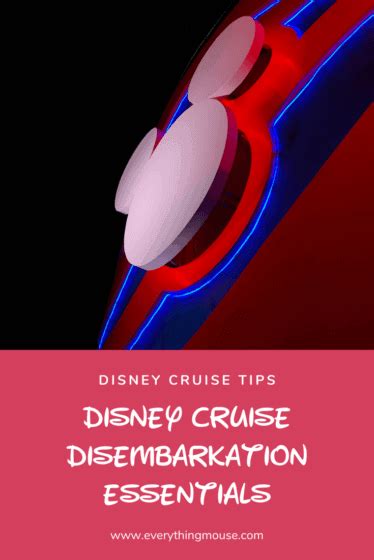 Disney Cruise Disembarkation What You Need To Know Everythingmouse