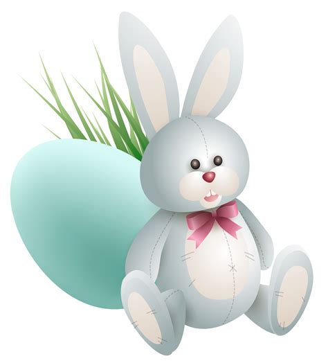 Easter Bunny Easter Egg Clip Art Transparent Easter Bunny With Egg