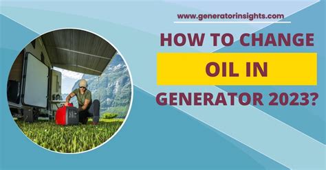 How To Change Oil In Generator Efficiently Now In Gi