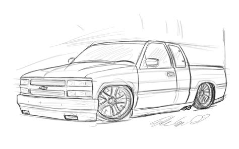 Chevy Silverado Drawing At Explore Collection Of