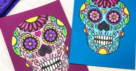 Sugar Skull Craft For Kids [Free Printable]