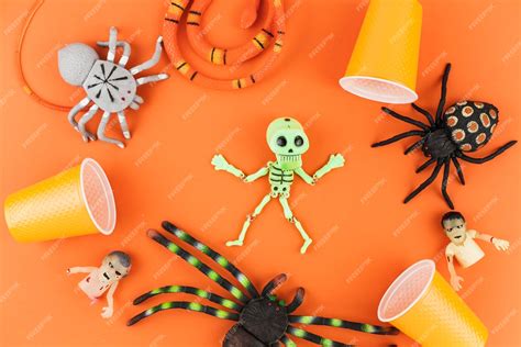 Free Photo Spooky Halloween Toys