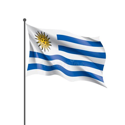 Uruguay Flag Vector Illustration Stock Vector Illustration Of