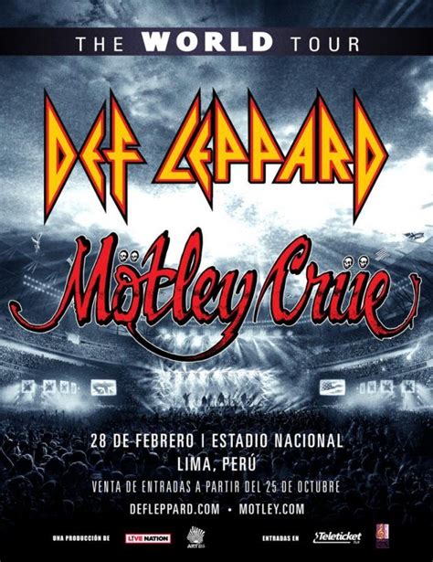 DEF LEPPARD MOTLEY CRUE THE WORLD TOUR 2023 Tour Preview Venue Guide