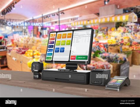 store point  sale system  res stock photography  images alamy
