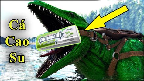 Ark Mobile Tame Cá Cao Su Basilosaurus Đối Đầu Với Alpha Mosa và