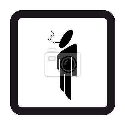 Pictogramme Fumeur Smok Piktogramm Wandposter Poster Raucher