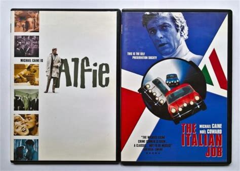 Two Michael Caine Dvds Alfie The Italian Job Slimline