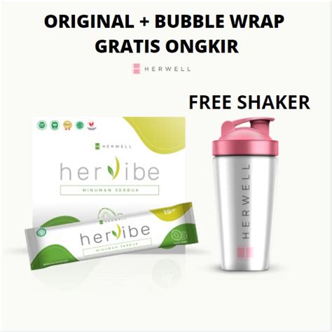 Jual HERVIBE 1 BOX ISI 16 SACHET ORIGINAL HERWELL OFFICIAL BPOM HALAL