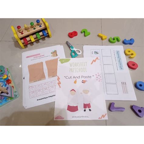 jual work sheet termurah worksheet cut  paste  lembar workshert