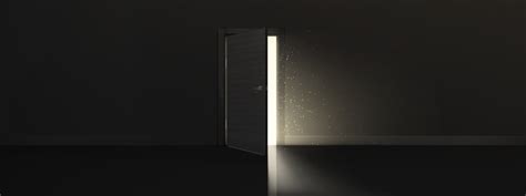 Door opening with glow, discovery, opportunity 16263251 Vector Art at ...