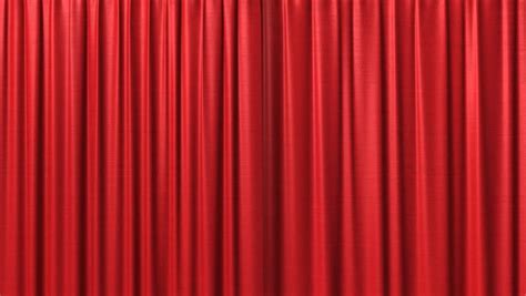 3D Animation Of Opening Theater Curtains. The Alpha Channel Is Included. Front View. Stock ...