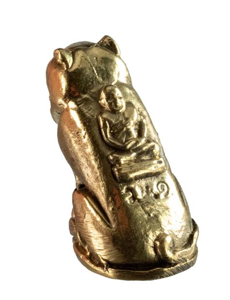 Figurine Tigre Amulette Miniature En Laiton Feng Shui