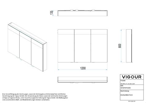 Dreitüriger Spiegelschrank white VIGOUR