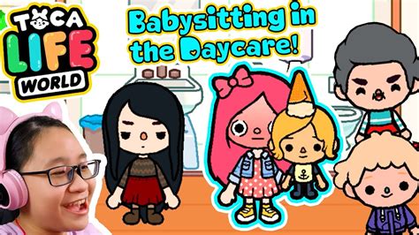 Toca Life World Cherry And Vidia Becomes BABYSITTER In The DAYCARE