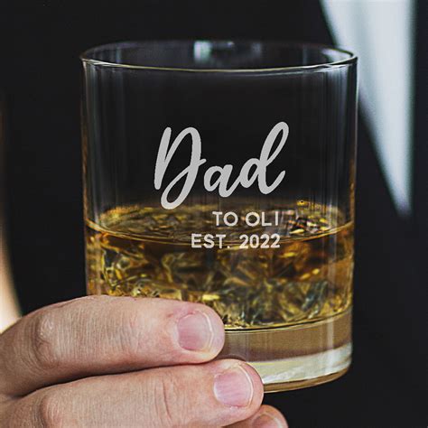 Personalised Dad Glass Becky Broome Becky Broome