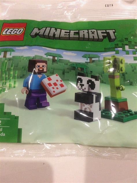 Lego Minecraft Steve And Baby Panda Hobbies Toys Toys Games