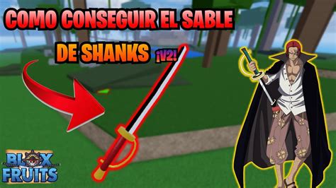 Como Conseguir El Sable De Shanks En Blox Fruits V Colaboracion