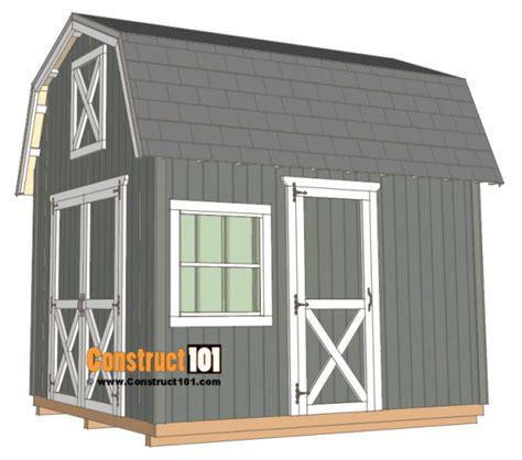 10x12 Barn Shed Plans - Construct101