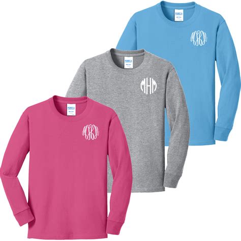 Monogrammed Long Sleeve Shirt