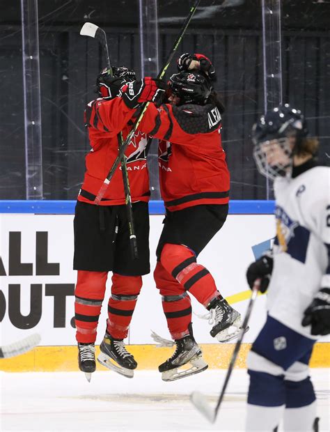 IIHF - Gallery: Canada vs Finland - 2023 IIHF Ice Hockey U18 Women's