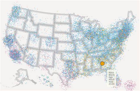 All Of Us A Dot Density Map Of The United States Actuarial News