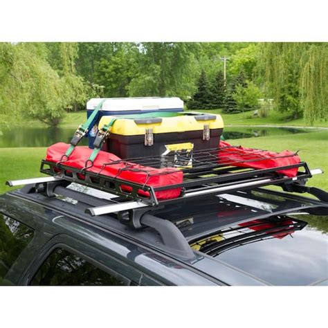 Mockins 250 Lb Roof Rack Basket With 16 CF Roof Bag Roof Rack Cargo