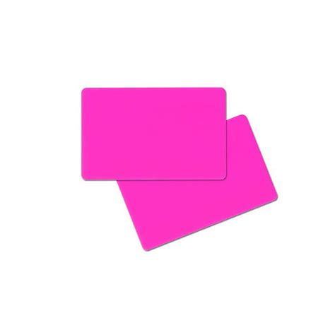 Pvc Karte Beidseitig Pink Neon X X Mm St Ck