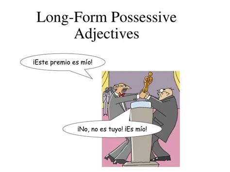 Ppt Long Form Possessive Adjectives Powerpoint Presentation Free Download Id4392481