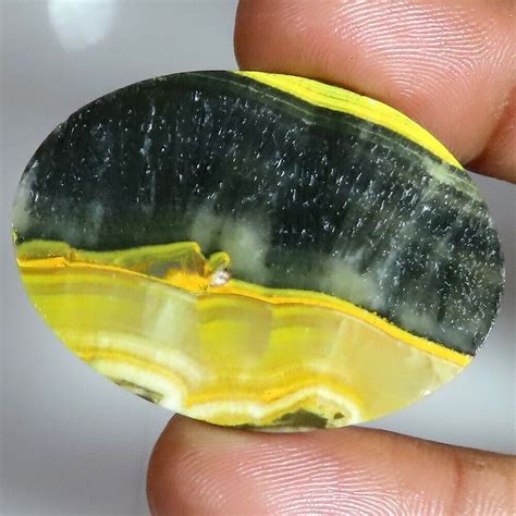 30X42X03 MM SIZE 45 15 Cts NATURAL BUMBLE BEE JASPER OVAL CABOCHON