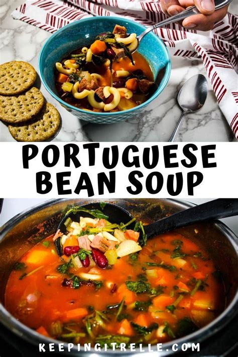 Instant Pot Portuguese Bean Soup | Recipe | Portuguese bean soup ...